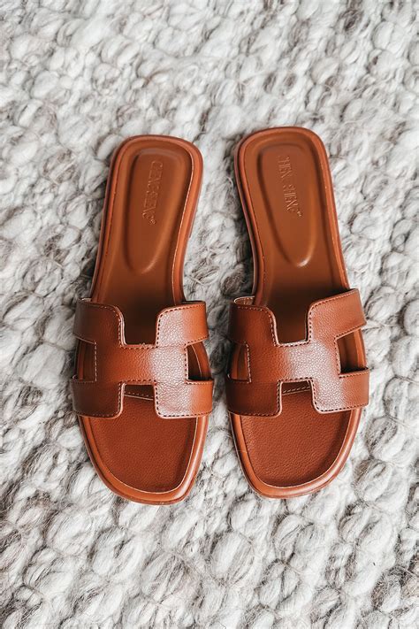 hermes brown sandals dupe|hermes oran sandals look alike.